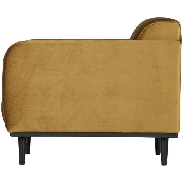 Statement Fauteuil Met Arm Velvet Honinggeel