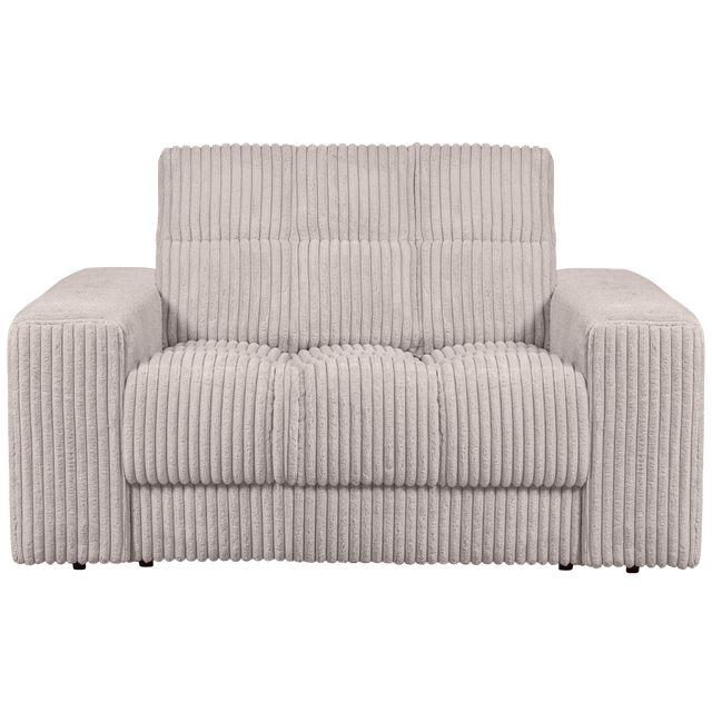 Second Date Loveseat Grove Ribstof Naturel van WOOOD – Luxe comfort op maat van PureWonen. Vraag naar de beste prijs.