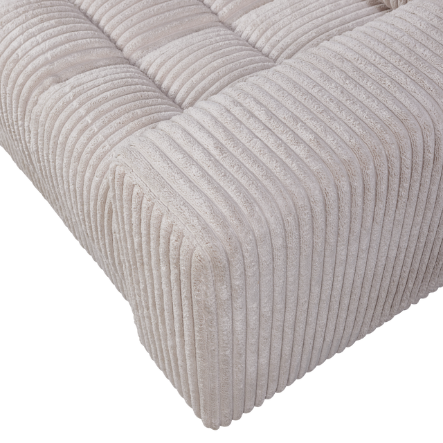 Second Date Loveseat Grove Ribstof Naturel van WOOOD – Luxe comfort op maat van PureWonen. Vraag naar de beste prijs.