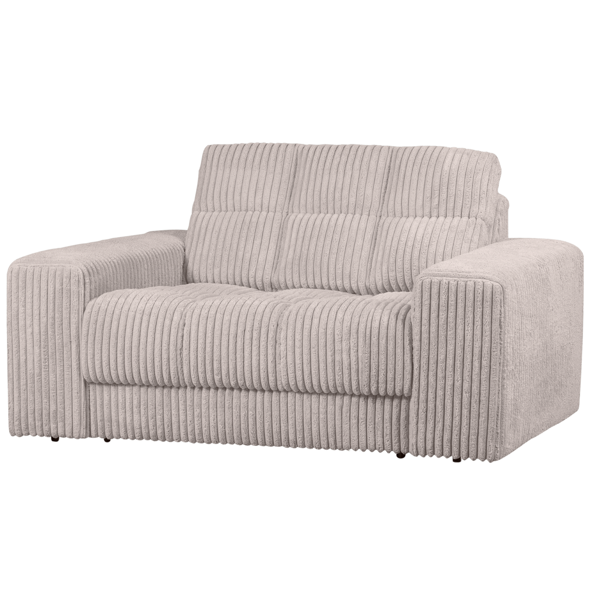 Second Date Loveseat Grove Ribstof Naturel van WOOOD – Luxe comfort op maat van PureWonen. Vraag naar de beste prijs.