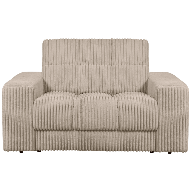 Second Date Loveseat Grove Ribstof Travertin van WOOOD – Luxe comfort op maat van PureWonen. Vraag naar de beste prijs.