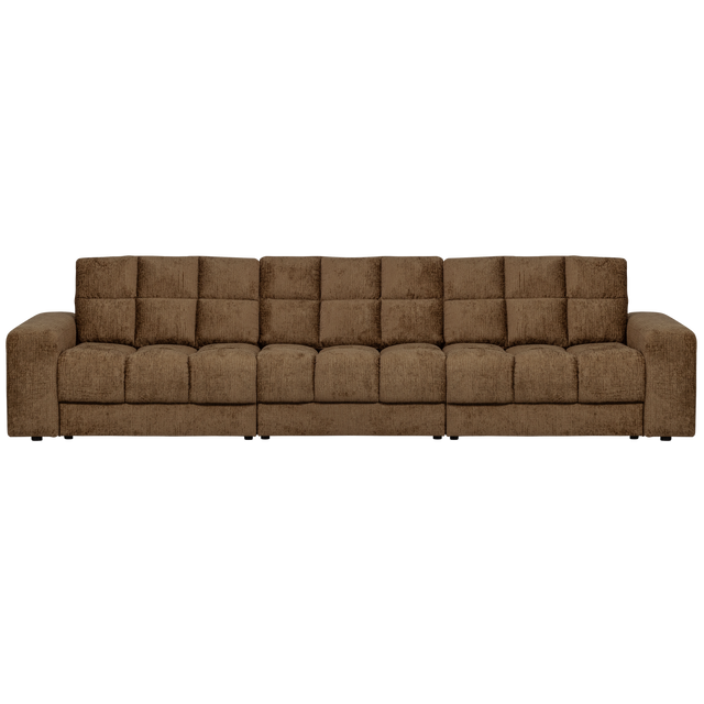 Second Date 3 Zits Bank Structure Velvet Brass van WOOOD – Luxe comfort op maat van PureWonen. Vraag naar de beste prijs.