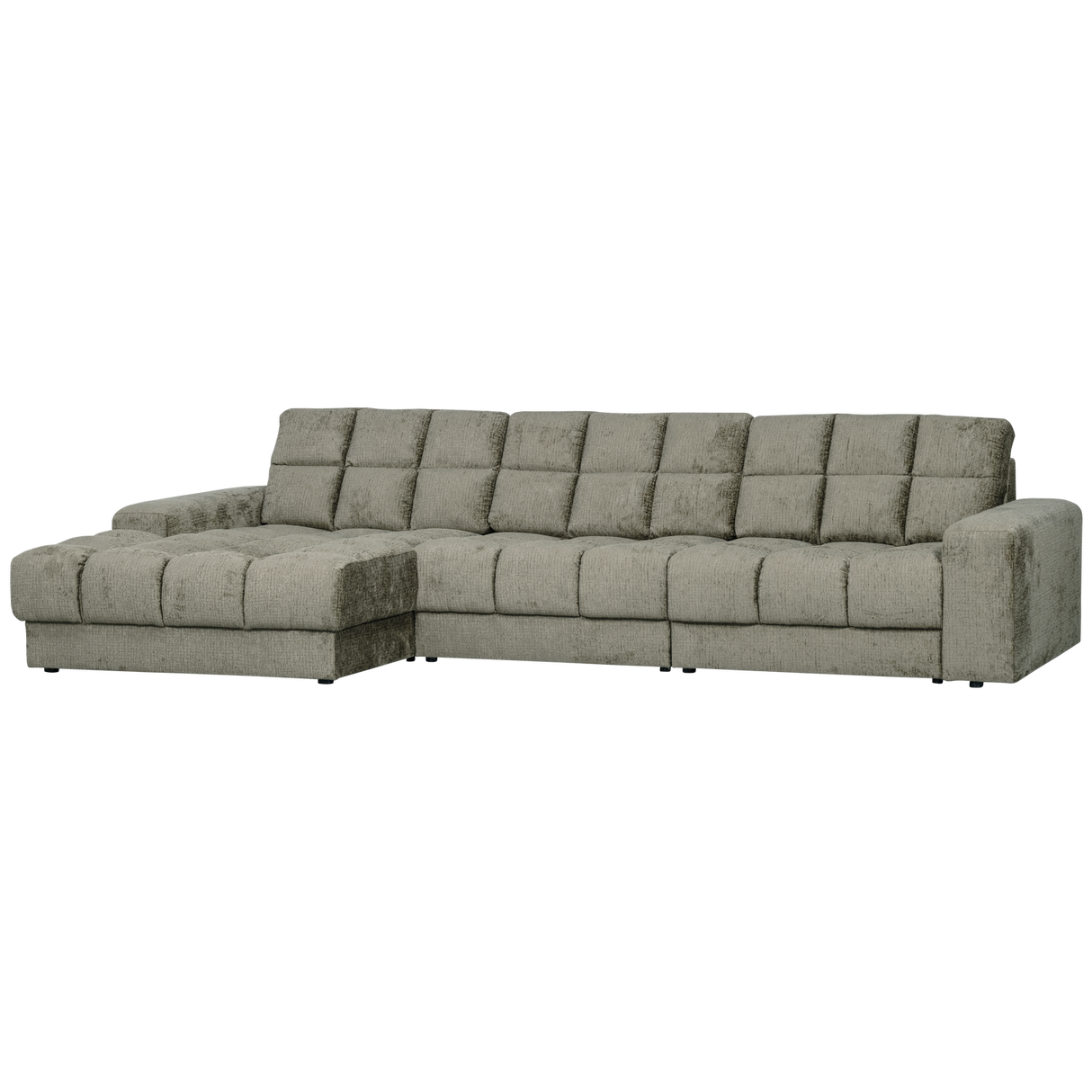 Second Date Chaise Longue Links Structure Velvet Frost van WOOOD – Luxe comfort op maat van PureWonen. Vraag naar de beste prijs.
