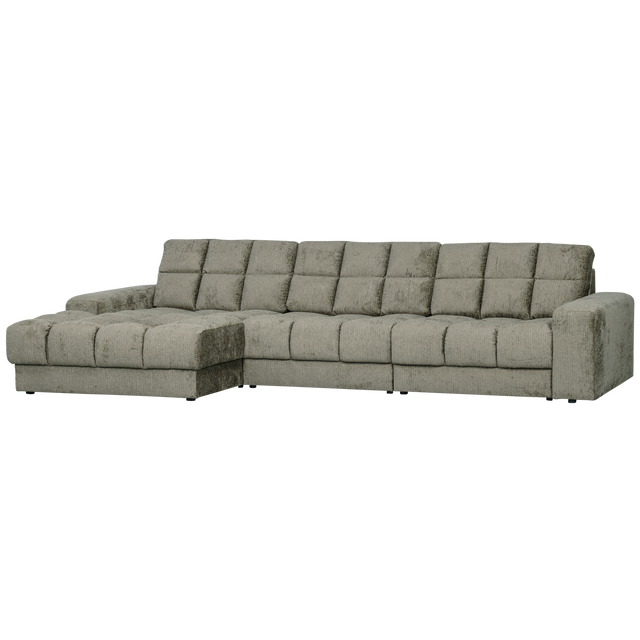 Second Date Chaise Longue Links Structure Velvet Frost van WOOOD – Luxe comfort op maat van PureWonen. Vraag naar de beste prijs.