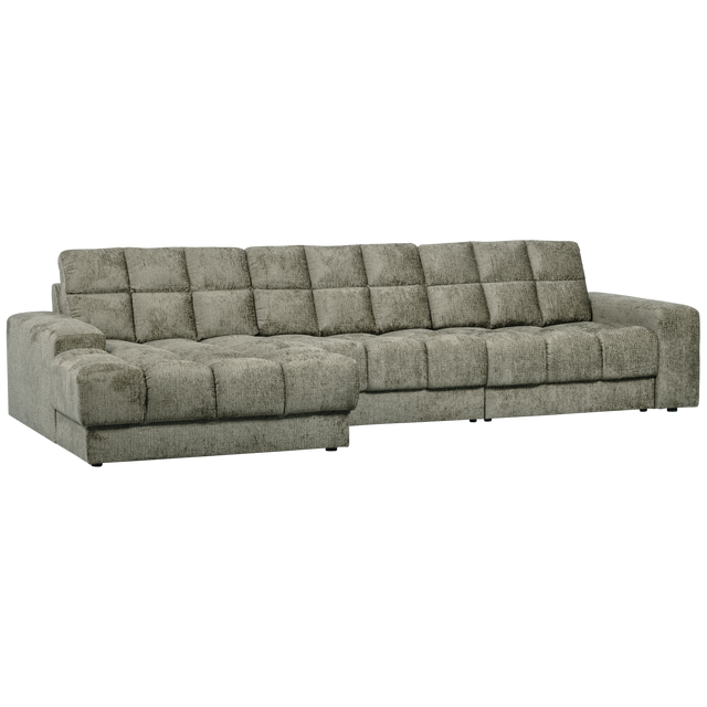 Second Date Chaise Longue Links Structure Velvet Frost van WOOOD – Luxe comfort op maat van PureWonen. Vraag naar de beste prijs.