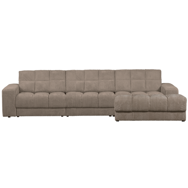 Second Date Chaise Longue Rechts Grove Ribstof Mud van WOOOD – Luxe comfort op maat van PureWonen. Vraag naar de beste prijs.