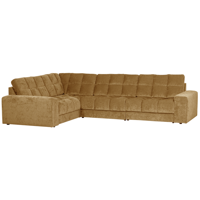 Second Date Hoekbank Links Vintage Goud van WOOOD – Luxe comfort op maat van PureWonen. Vraag naar de beste prijs.