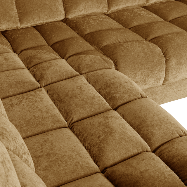 Second Date Hoekbank Links Vintage Goud van WOOOD – Luxe comfort op maat van PureWonen. Vraag naar de beste prijs.