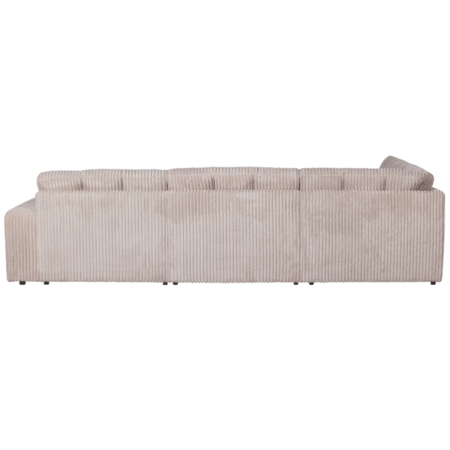 Second Date Hoekbank Links Grove Ribstof Naturel van WOOOD – Luxe comfort op maat van PureWonen. Vraag naar de beste prijs.