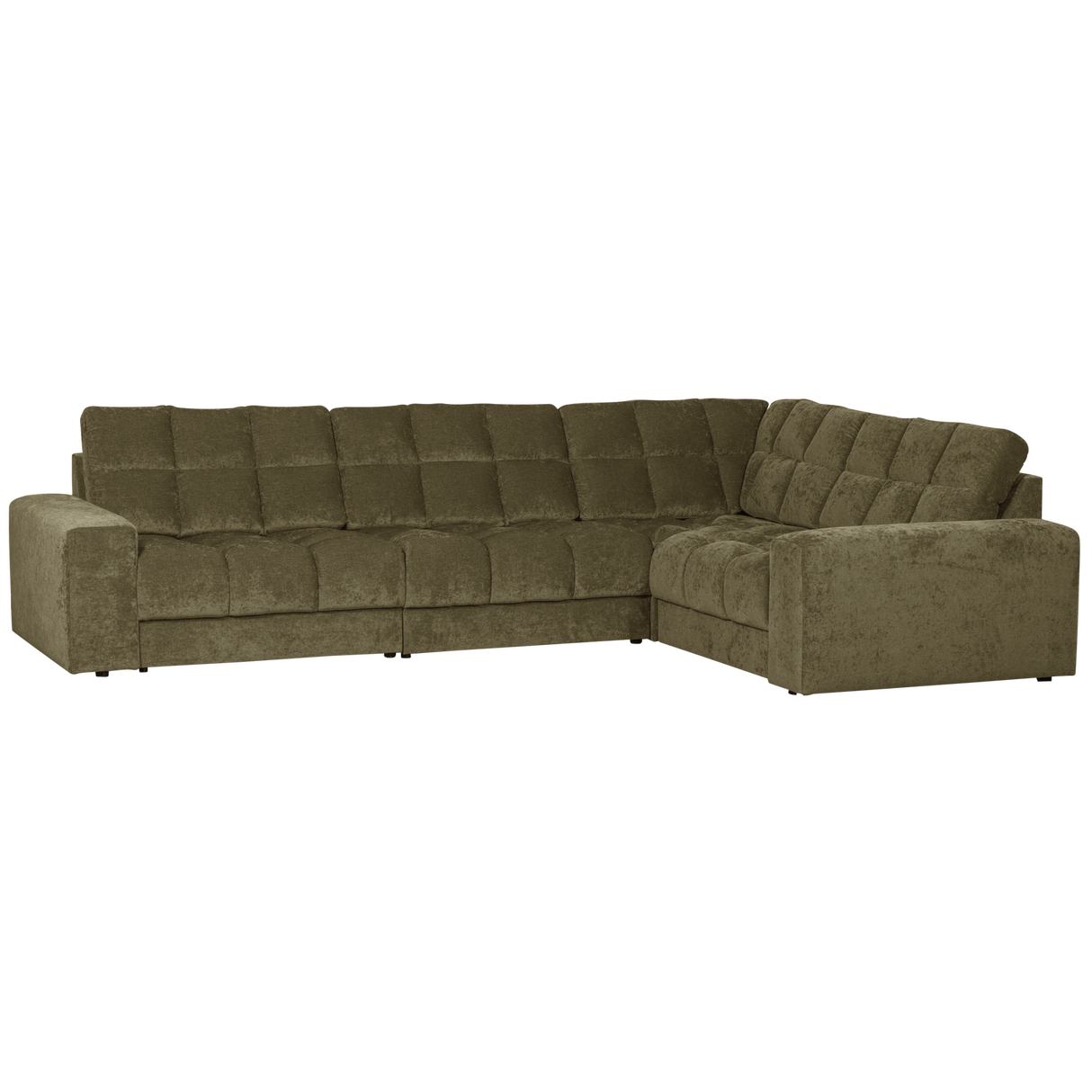 Second Date Hoekbank Rechts Vintage Groen van WOOOD – Luxe comfort op maat van PureWonen. Vraag naar de beste prijs.