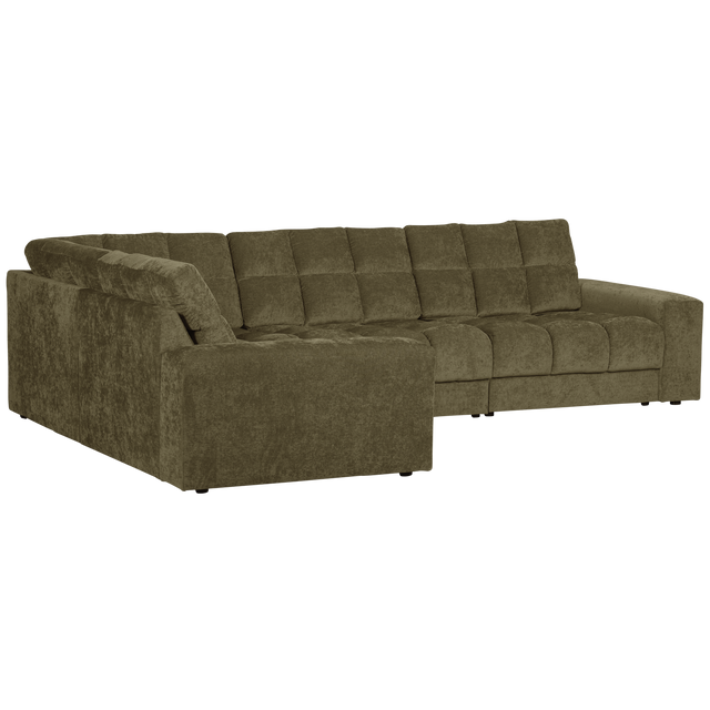 Second Date Hoekbank Rechts Vintage Groen van WOOOD – Luxe comfort op maat van PureWonen. Vraag naar de beste prijs.