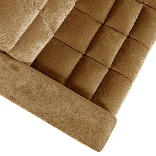 Second Date Hoekbank Rechts Vintage Goud van WOOOD – Luxe comfort op maat van PureWonen. Vraag naar de beste prijs.