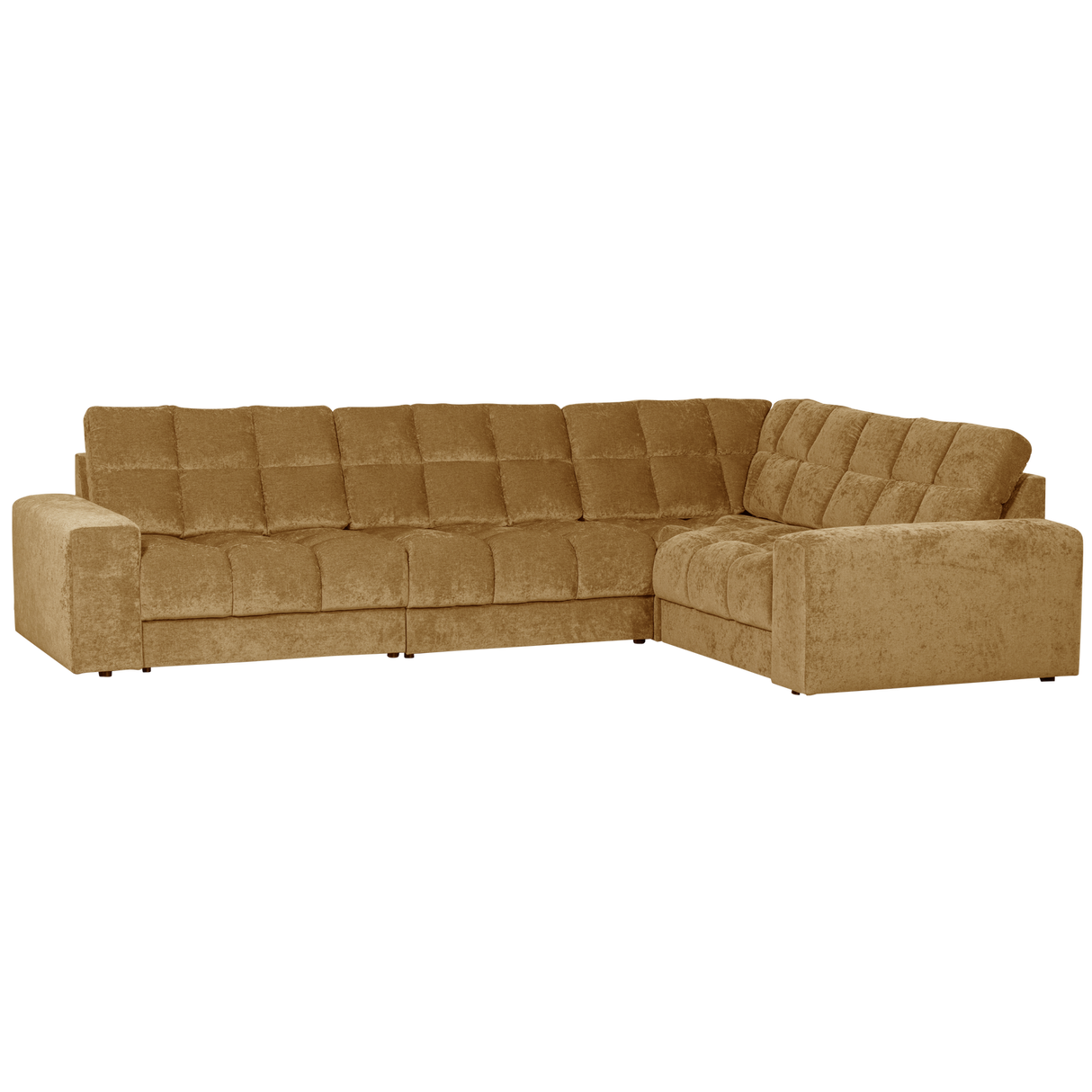 Second Date Hoekbank Rechts Vintage Goud van WOOOD – Luxe comfort op maat van PureWonen. Vraag naar de beste prijs.