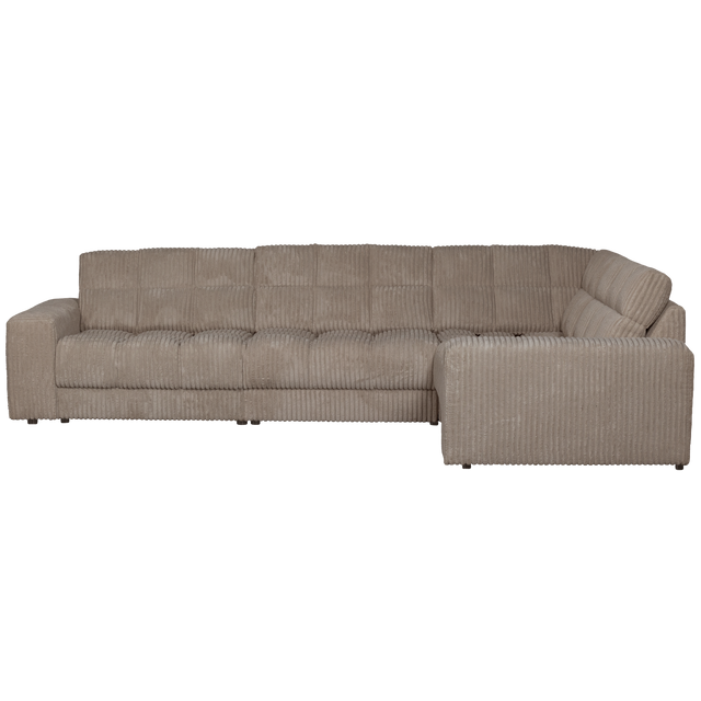 Second Date Hoekbank Rechts Grove Ribstof Mud van WOOOD – Luxe comfort op maat van PureWonen. Vraag naar de beste prijs.