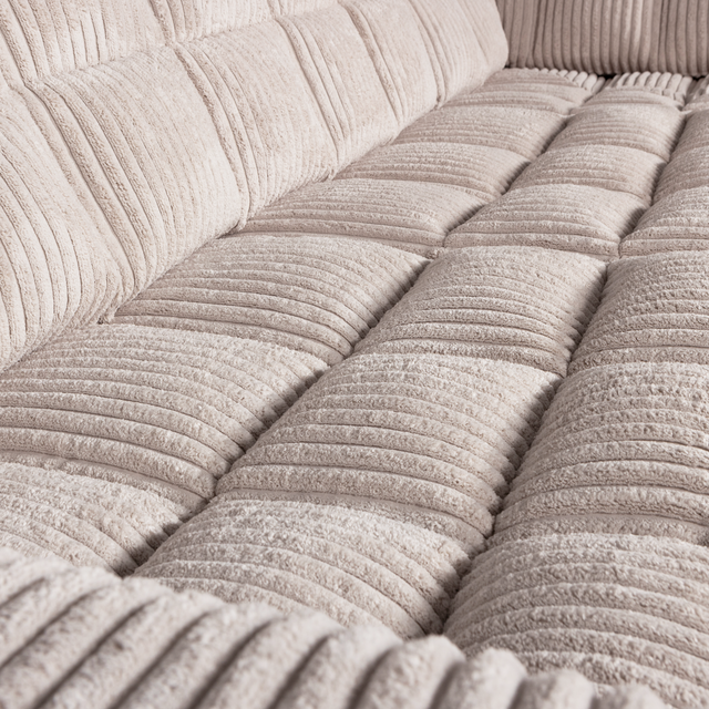 Second Date Hoekbank Rechts Grove Ribstof Naturel van WOOOD – Luxe comfort op maat van PureWonen. Vraag naar de beste prijs.