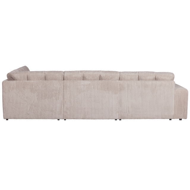 Second Date Hoekbank Rechts Grove Ribstof Naturel van WOOOD – Luxe comfort op maat van PureWonen. Vraag naar de beste prijs.