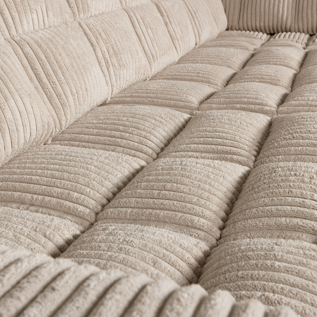 Second Date Hoekbank Rechts Grove Ribstof Travertin van WOOOD – Luxe comfort op maat van PureWonen. Vraag naar de beste prijs.