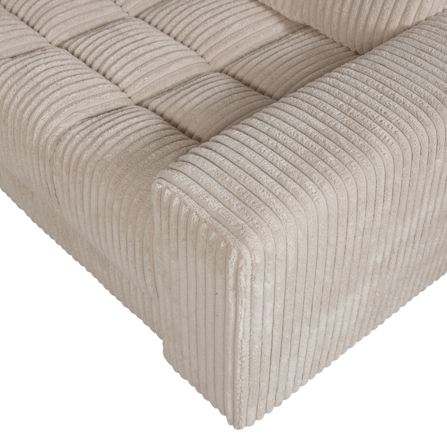 Second Date Hoekbank Rechts Grove Ribstof Travertin van WOOOD – Luxe comfort op maat van PureWonen. Vraag naar de beste prijs.