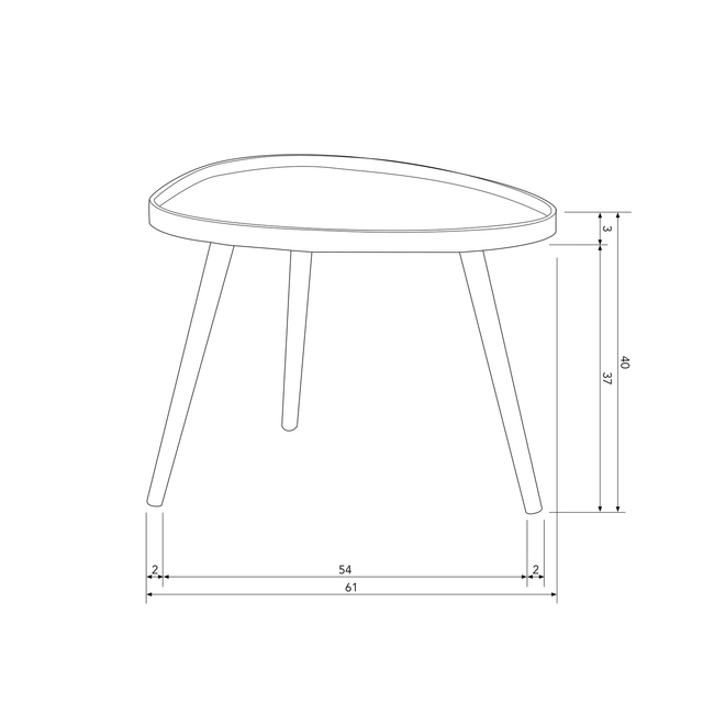 Mae Bijzettafel Organisch Hout Sepia van WOOOD – Luxe comfort op maat van PureWonen. Vraag naar de beste prijs.