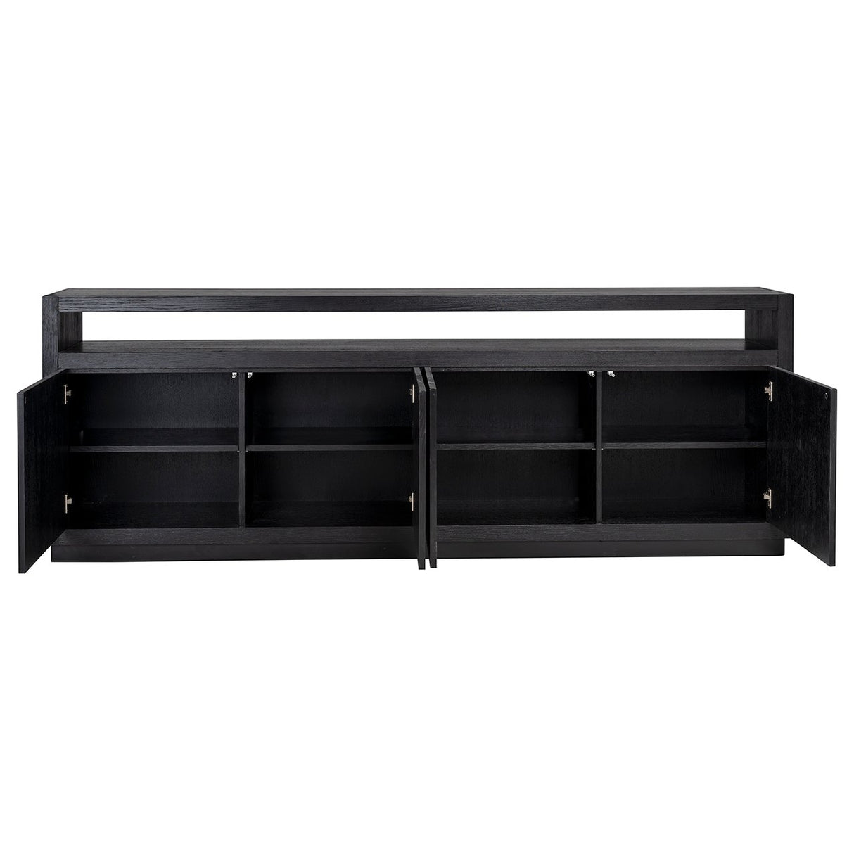 Dressoir Oakura 4-deuren (Black) van Richmond Interiors – Luxe comfort op maat van PureWonen. Vraag naar de beste prijs.