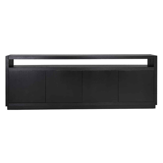 Dressoir Oakura 4-deuren (Black) van Richmond Interiors – Luxe comfort op maat van PureWonen. Vraag naar de beste prijs.