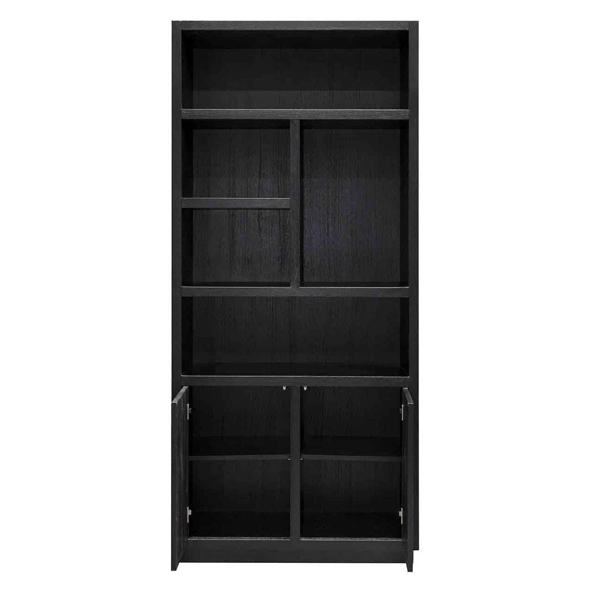 Boekenkast Oakura 2-deuren (Black) van Richmond Interiors – Luxe comfort op maat van PureWonen. Vraag naar de beste prijs.
