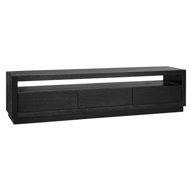 TV-dressoir Oakura 3-laden (Black) van Richmond Interiors – Luxe comfort op maat van PureWonen. Vraag naar de beste prijs.
