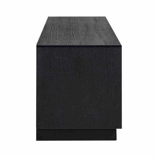TV-dressoir Oakura 3-laden (Black) van Richmond Interiors – Luxe comfort op maat van PureWonen. Vraag naar de beste prijs.