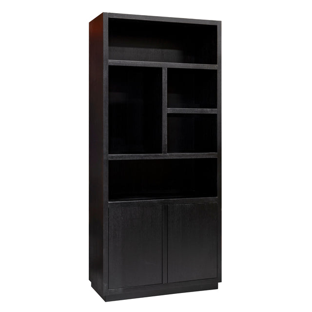 Boekenkast Oakura 2-deuren (Black) van Richmond Interiors – Luxe comfort op maat van PureWonen. Vraag naar de beste prijs.