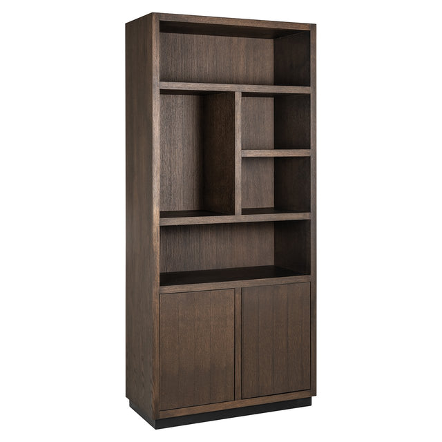 Boekenkast Oakura 2-deuren (Brown) van Richmond Interiors – Luxe comfort op maat van PureWonen. Vraag naar de beste prijs.