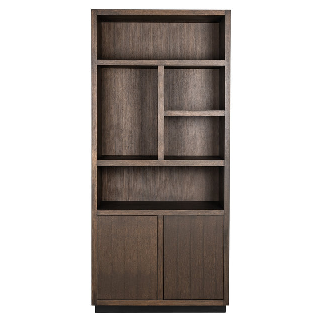 Boekenkast Oakura 2-deuren (Brown) van Richmond Interiors – Luxe comfort op maat van PureWonen. Vraag naar de beste prijs.