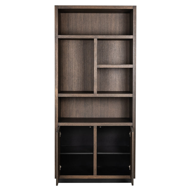 Boekenkast Oakura 2-deuren (Brown) van Richmond Interiors – Luxe comfort op maat van PureWonen. Vraag naar de beste prijs.
