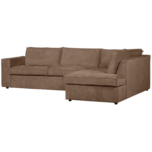 Hajo Hoekbank Rechts Chenille Mud van WOOOD – Luxe comfort op maat van PureWonen. Vraag naar de beste prijs.