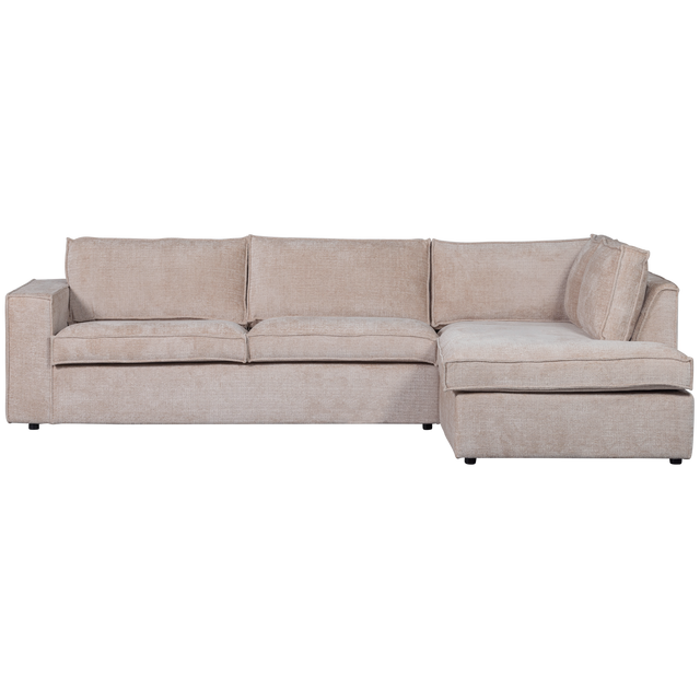Hajo Hoekbank Rechts Chenille Zand van WOOOD – Luxe comfort op maat van PureWonen. Vraag naar de beste prijs.