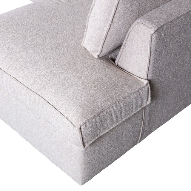 Hajo Hoekbank Rechts Boucle Naturel van WOOOD – Luxe comfort op maat van PureWonen. Vraag naar de beste prijs.