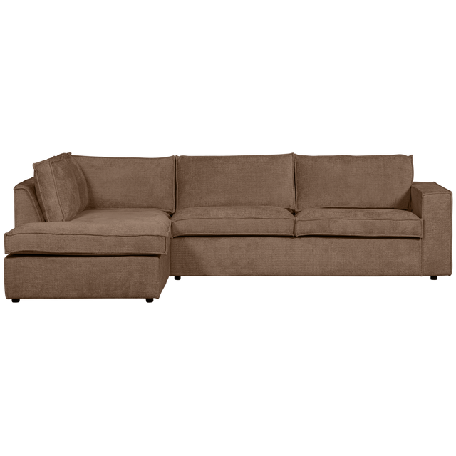Hajo Hoekbank Links Chenille Mud van WOOOD – Luxe comfort op maat van PureWonen. Vraag naar de beste prijs.