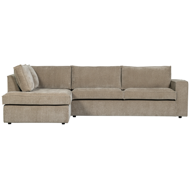 Hajo Hoekbank Links Ribstof Clay van WOOOD – Luxe comfort op maat van PureWonen. Vraag naar de beste prijs.