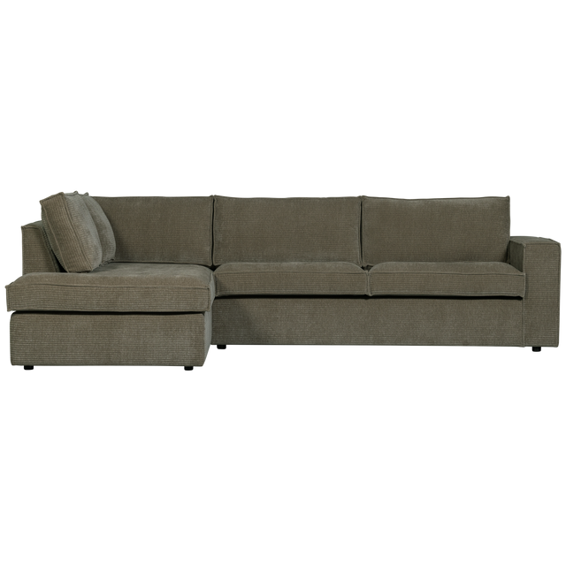 Hajo Hoekbank Links Ribstof Forest van WOOOD – Luxe comfort op maat van PureWonen. Vraag naar de beste prijs.