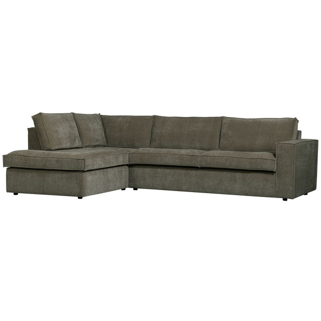 Hajo Hoekbank Links Ribstof Forest van WOOOD – Luxe comfort op maat van PureWonen. Vraag naar de beste prijs.