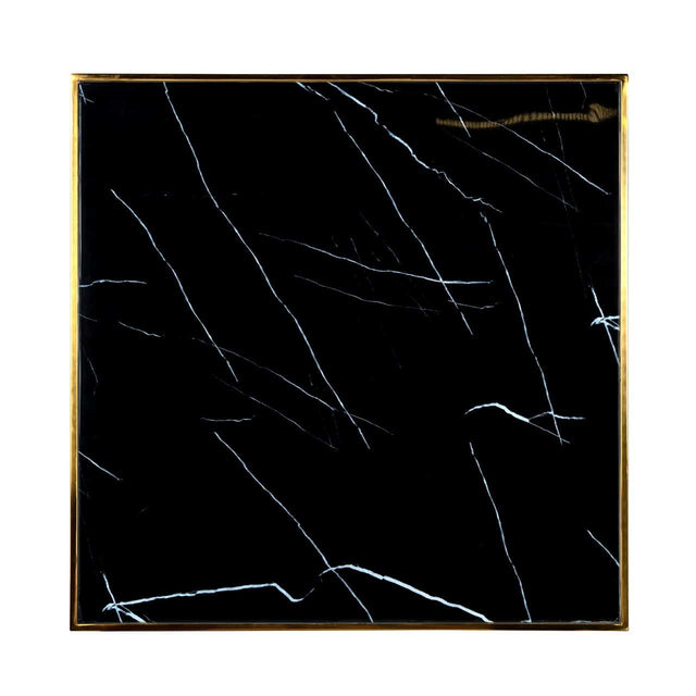 Bistrotafel Can Roca square black 70x70 (Black/gold) van Richmond Interiors – Luxe comfort op maat van PureWonen. Vraag naar de beste prijs.