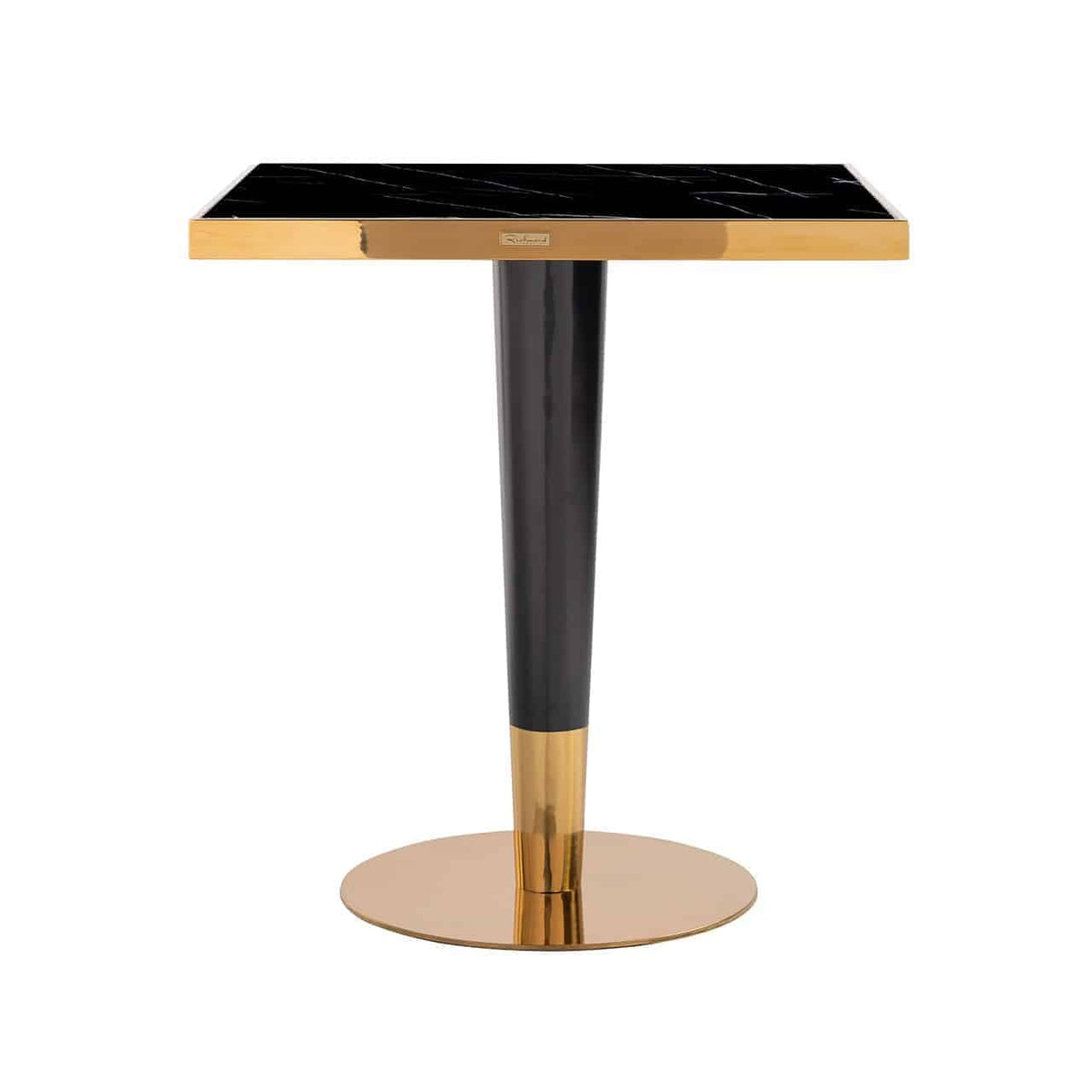 Bistrotafel Can Roca square black 70x70 (Black/gold) van Richmond Interiors – Luxe comfort op maat van PureWonen. Vraag naar de beste prijs.