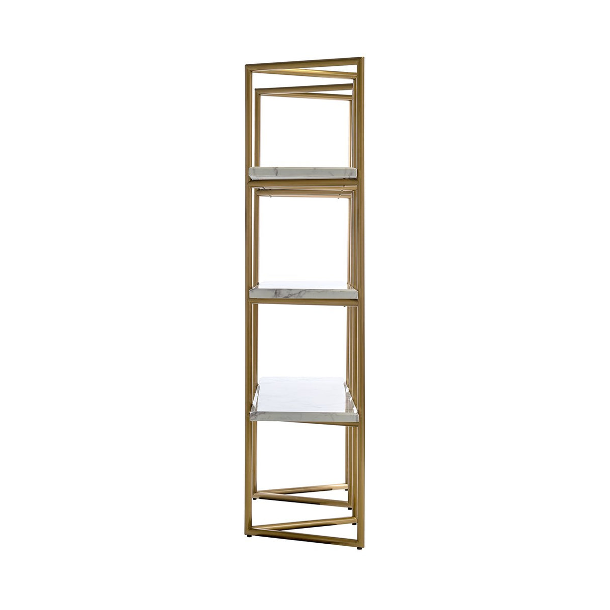 Wandkast Lagrand gold met 3 planken (Gold) van Richmond Interiors – Luxe comfort op maat van PureWonen. Vraag naar de beste prijs.