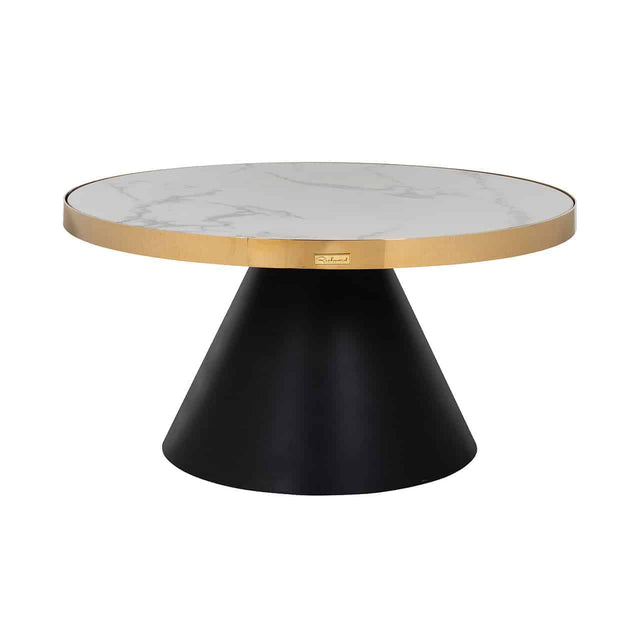 Salontafel Odin 80Ø (Gold) van Richmond Interiors – Luxe comfort op maat van PureWonen. Vraag naar de beste prijs.