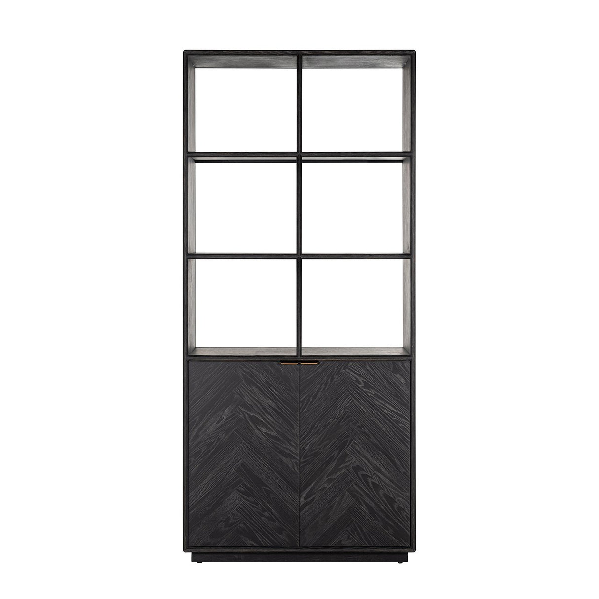 Boekenkast Blackbone brass 2-deuren (Black rustic) van Richmond Interiors – Luxe comfort op maat van PureWonen. Vraag naar de beste prijs.
