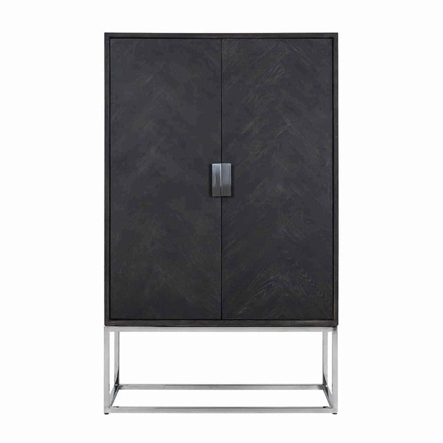 Wandkast Blackbone silver 2-deuren laag (Black rustic) van Richmond Interiors – Luxe comfort op maat van PureWonen. Vraag naar de beste prijs.