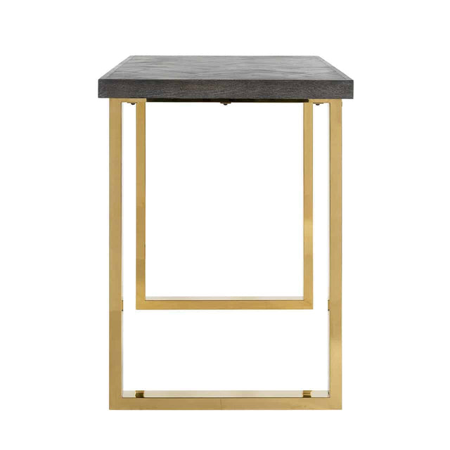 Bartafel Blackbone gold 160 (Black rustic) van Richmond Interiors - laagste prijs offerte van PureWonen