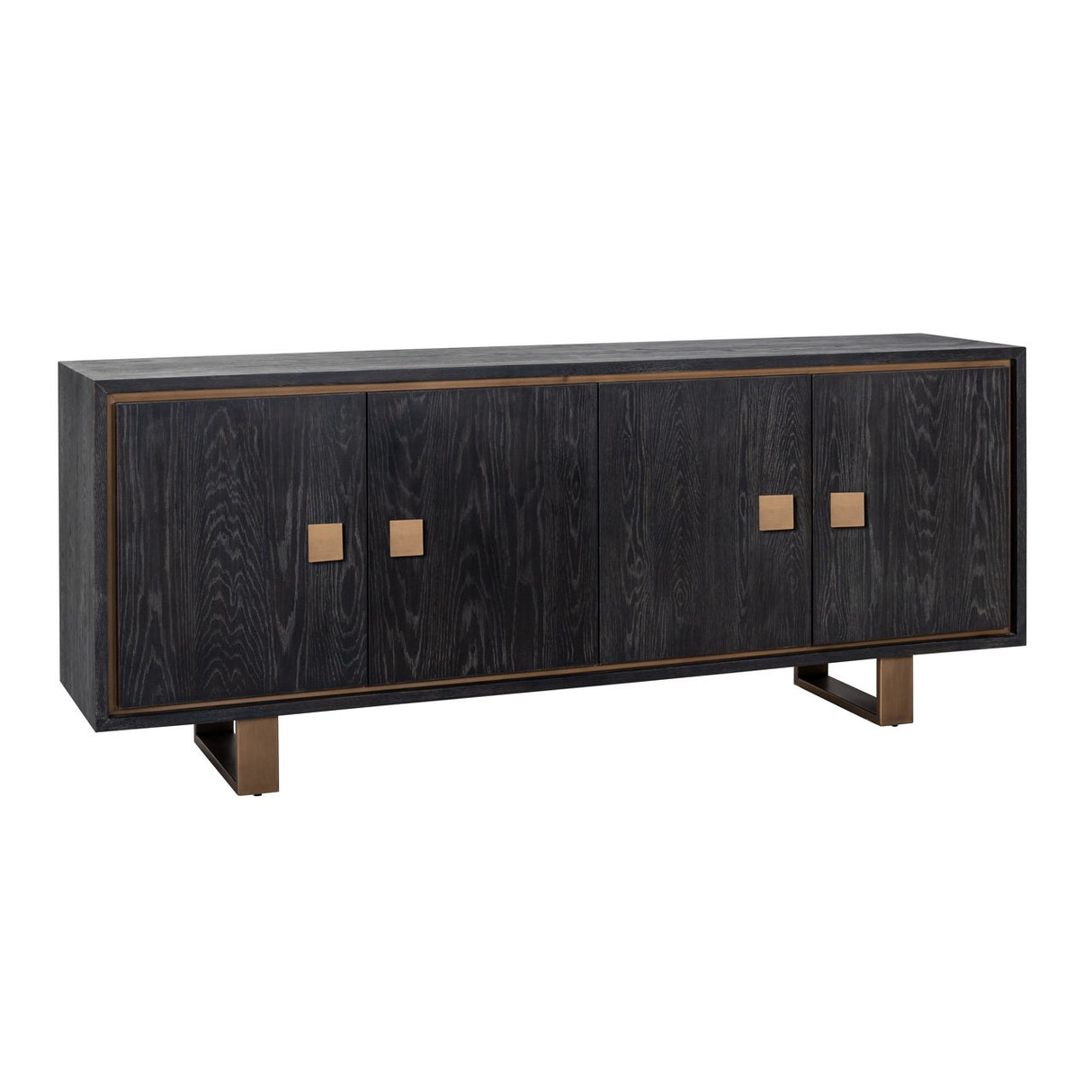 Dressoir Hunter 4-deuren (Black rustic) van Richmond Interiors – Luxe comfort op maat van PureWonen. Vraag naar de beste prijs.