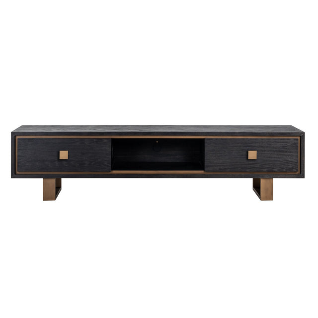 TV-dressoir Hunter 2-laden (Black rustic) van Richmond Interiors – Luxe comfort op maat van PureWonen. Vraag naar de beste prijs.