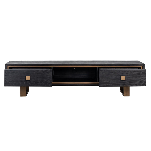 TV-dressoir Hunter 2-laden (Black rustic) van Richmond Interiors – Luxe comfort op maat van PureWonen. Vraag naar de beste prijs.