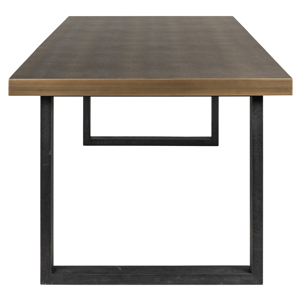 Eettafel Bloomville brass shagreen incl. glass top 230 van Richmond Interiors – Luxe comfort op maat van PureWonen. Vraag naar de beste prijs.